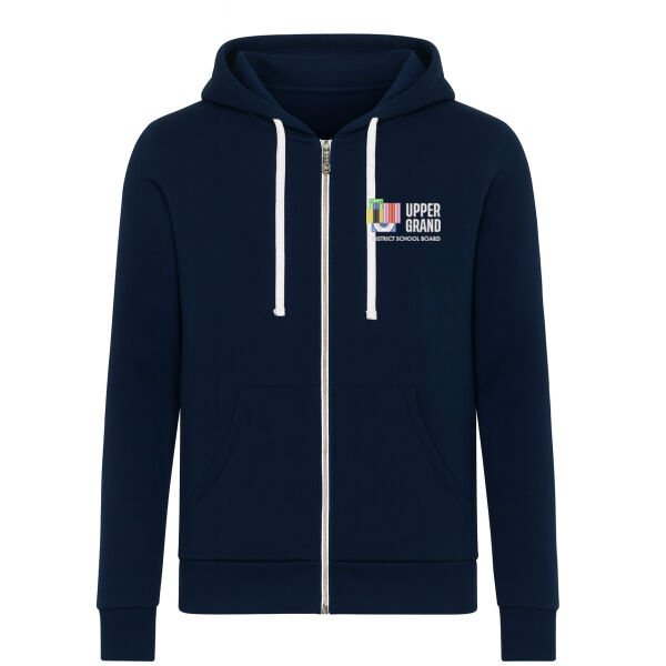 Embroidered Slim Fit Full Zip Hoodie Thumbnail